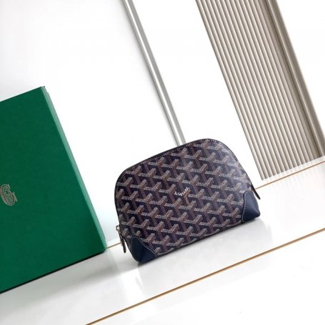GOYARD 6107 レザー ブルー ハンドバッグ、ハンドバッグ ヴァンドーム、レザー、クラシック 18x13.5cm サイズ:18x13.5cm