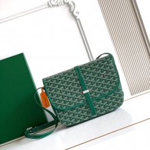 GOYARD 020183 キャンバス グリーン 斜め掛けバッグ、ハンドバッグ キャンバス、中 29x23cm サイズ:29x23cm