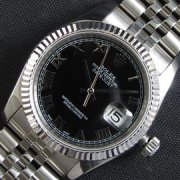 ROLEX デイトジャスト ブラック文字盤 ローマ数字 安心