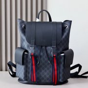 Gucci メンズ リュック GGスプリーム ブラウン 495563 サイズ:42x34x16cm