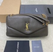 SAINT LAURENT 777399 ラムレザー、エレファント グリーン、ゴールド、エレファント ハンドバッグ クラシック 37x21x10cm サイズ:37x21x10cm
