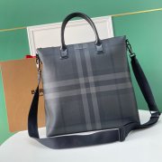 BURBERRY チャコールチェックトート サイズ:39x38x12cm