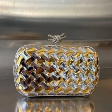 BOTTEGA VENETA BV 778500 コント イブニングバッグ 波編み羊皮 19x11.5cm サイズ:19x11.5cm
