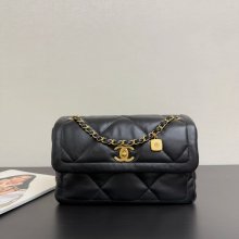 CHANEL 99527 ラムレザー 菱格紋 斜め掛けバッグ クラシック 27×19×9cm サイズ:27×19×9cm