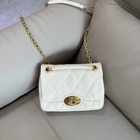 BURBERRY 2641 カーフスキン ゴールド 斜め掛けバッグ カーフスキン 20x16cm サイズ:20x16cm