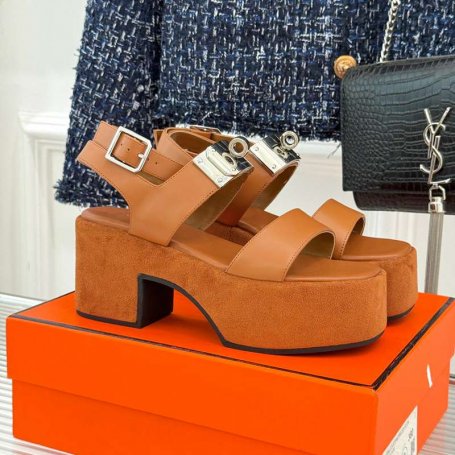 【HERMES】25WF新作ケリーサンダル厚底サンダルレディース