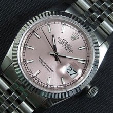 ROLEX デイトジャスト ピンク文字盤 芸能人愛用