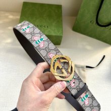 グッチ メンズ ベルト GGマーモント 4.0cm