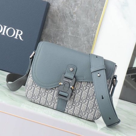 DIOR サドルメッセンジャー オブリーク 深灰 サイズ:23x18cm