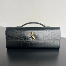 BOTTEGA VENETA BV 741511 クラッチバッグ ワニ紋羊革 31x13cm サイズ:31x13cm