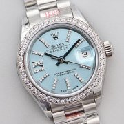 ROLEX 279136RBR デイトジャスト アイスブルー NH05搭載 レディース