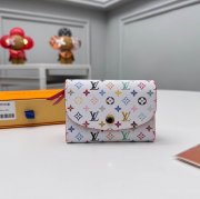 LOUIS VUITTON M13399 ロザリーゼロ財布 村上隆コラボ ホワイトマルチ サイズ:11x8x2.5cm