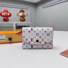 LOUIS VUITTON M13399 ロザリーゼロ財布 村上隆コラボ ホワイトマルチ サイズ:11x8x2.5cm