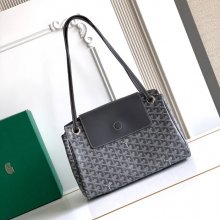 GOYARD 6685 レザー グレー ハンドバッグ ルエット、レザー 31x23x14cm サイズ:31x23x14cm
