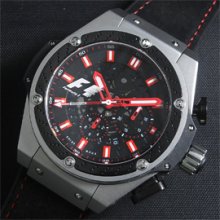 HUBLOT キングパワー ブラック文字盤 腕時計先駆者