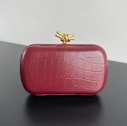 BOTTEGA VENETA BV 737025 ノット イブニングバッグ ワニ革 19x11.5cm サイズ:19x11.5cm