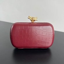 BOTTEGA VENETA BV 737025 ノット イブニングバッグ ワニ革 19x11.5cm サイズ:19x11.5cm