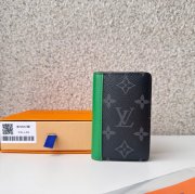 LOUIS VUITTON M25842 ポケットオーガナイザー モノグラムエクリプス×グリーン サイズ:7.5x11.1cm
