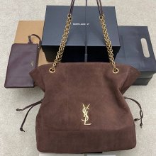 SAINT LAURENT 809824 マット ゴールド、マット トートバッグ、脇下バッグ ジェイミー 35x35x10cm サイズ:35x35x10cm
