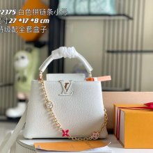 LOUIS VUITTON M20844 本革 モノグラム ホワイト 斜め掛けバッグ 斜め掛け手提げチェーン 27x18cm サイズ:27x18cm