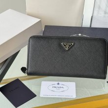 PRADA 1ML506 クラシックジッピー長財布 サフィアーノ十字紋 サイズ:19x12cm