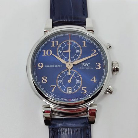 IWC ダヴィンチ クロノ IW393402 ブルー ローレウス コピー