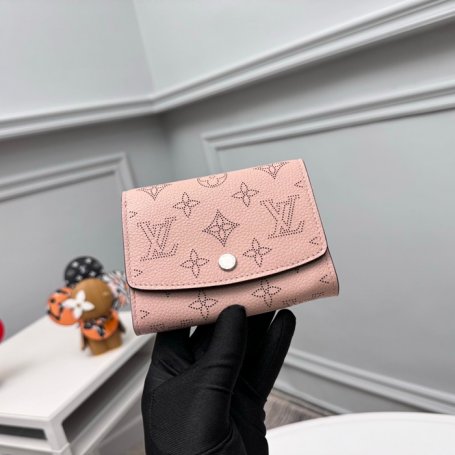 LOUIS VUITTON M82757 イリス短財布 モノグラムレース ピンク サイズ:12x9.5cm