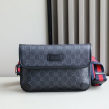 GUCCI ウエストバッグ 黒灰 サイズ:24x17x3.5cm