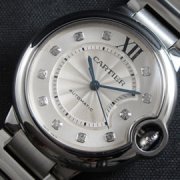CARTIER バロンブルー Asain ETA搭載 自動巻き ホワイト文字盤 鏡面仕上げ 防水