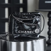 CHANEL スエード シルバー×ゴールド 斜め掛けバッグ ヴィンテージ 小 20×19×6cm サイズ:20×19×6cm