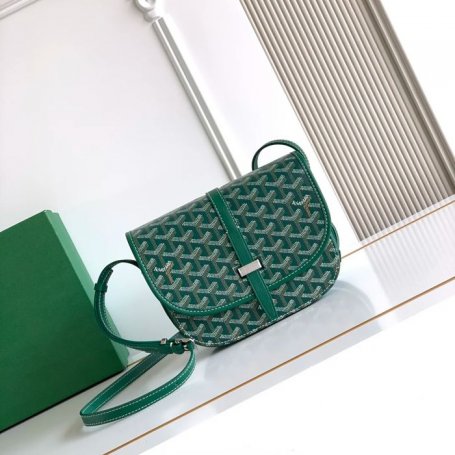 GOYARD 9202 グリーン 斜め掛けバッグ、ハンドバッグ 小 22x16cm サイズ:22x16cm