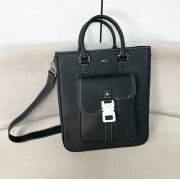 DIOR サドルトート 黒粒面カーフ サイズ:36x32x13.5cm
