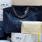 CHANEL デニム トートバッグ クラシック 限定 48×35×14cm サイズ:48×35×14cm