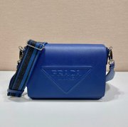 PRADA 2VD046 刺繍テープフラップショルダー サイズ:26x18x6.5cm