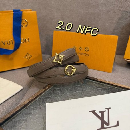 LV レディース ベルト フラワーグラム 20mm
