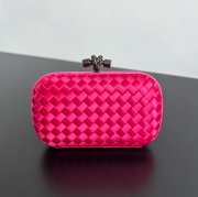 BOTTEGA VENETA BV 8651 ノット イブニングバッグ シルク編み蛇皮トリム 16x10cm サイズ:16x10cm
