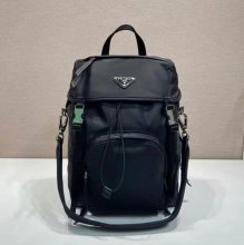 Prada 新作 リュック ナイロン ブラック 1BZ039 サイズ:34.5x25x15.5cm