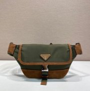 PRADA 2VH176 ナイロンウエストバッグ 麝香緑 サイズ:18x15cm