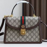 GUCCI 651055 キャンバス 斜め掛けバッグ、ハンドバッグ、ハンドバッグ オフィディア、GG、クラシック 25x18cm サイズ:25x18cm