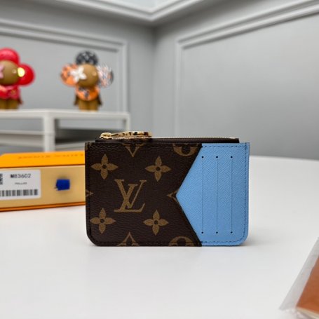 LOUIS VUITTON M83602 ロミーカードケース モノグラム ブルー サイズ:12x8x0.8cm