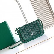 GOYARD 5509 グリーン 斜め掛けバッグ、封筒バッグ、ハンドバッグ 小 20.5x14x2.5cm サイズ:20.5x14x2.5cm