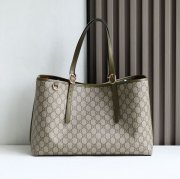 GUCCI 815213 レザー ホワイト、ベージュ トートバッグ GG、新作 38x25x15cm サイズ:38x25x15cm
