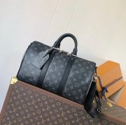 LOUIS VUITTON M46655 キープオール35 黒花 サイズ:34x21x16cm