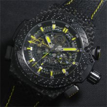 HUBLOT キングパワー アイルトンセナ Asian 7750搭載 自動巻き ブラック クロノグラフ
