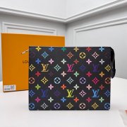 LOUIS VUITTON M13746 コスメボックス 村上隆コラボ ブラックマルチ サイズ:25x20x5.5cm
