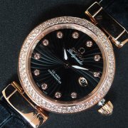 OMEGA デヴィル レディマティック ピンクゴールド 全面ダイヤ 工房提携
