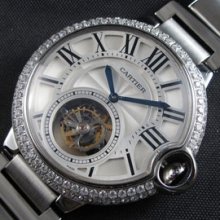 CARTIER バロンブルー トゥールビヨン 21600振動 ハイエンドモデル