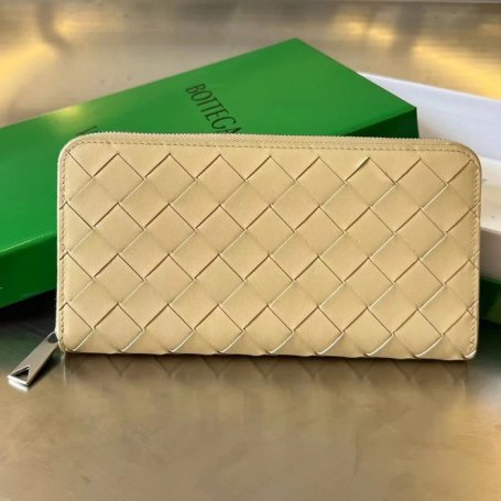 BOTTEGA VENETA BV 593217 メンズ編み財布 クラシック編み牛皮 19x10cm サイズ:19x10cm