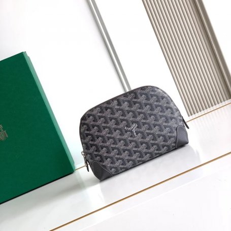 GOYARD 6107 レザー グレー ハンドバッグ、ハンドバッグ ヴァンドーム、レザー、クラシック 18x13.5cm サイズ:18x13.5cm