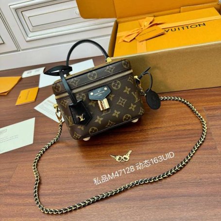 LOUIS VUITTON M47128 ボックスレザー 斜め掛けバッグ レディース斜め掛け 19x13x11cm サイズ:19x13x11cm